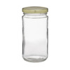 12 oz Clear Glass Paragon Jars (Gold Lug Cap) - 6240B53