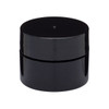 .25 oz Black PP/PP Double Wall Jar &amp; Black Lid - BLB2B