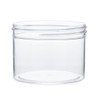 8 oz Clear PS Plastic Straight Sided Jars (Cap Not Included) - 28009B-B