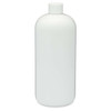 32 oz White PET Plastic Boston Round Bottles (White PP Cap) - 3371B13WHT