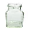 9 oz Clear Glass Square Jars (Cap Not Included) - 8019B15BULK