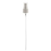 20-410 White Ribbed Fine Mist Sprayer - Clean Dispensing with Clear Overcap for Cosmetics - DCFM20410650W