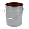 5 gal Gray Steel Epoxy Lined UN Rated Buckets - 1273