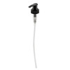 28-410 Black Ribbed Lotion Pump - 2 cc Output with 9.25" Dip Tube - 250245