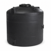 1100 gallon plastic vertical water storage tank in black