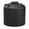 1200 gallon plastic vertical liquid storage tank in black