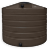LOCKED - 1320 Gallon Plastic Vertical Water Storage Tank in Dark Brown