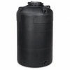 1500 gallon plastic vertical water storage tank in black