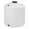 1550 gallon plastic vertical liquid storage tank in white