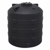 1750 gallon plastic vertical water storage tank in black