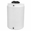 550 gallon plastic vertical chemical storage tank in white w