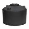 730 gallon plastic vertical water storage tank in black