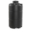 850 gallon plastic vertical water storage tank in black