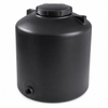 100 gallon plastic vertical liquid storage tank in black