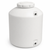 100 gallon plastic vertical liquid storage tank in white