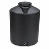 100 gallon plastic vertical rainwater harvesting tank in bla