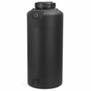 130 gallon plastic vertical water storage tank in black