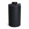 200 gallon plastic vertical water storage tank in black
