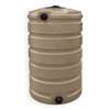 LOCKED - 205 Gallon Plastic Vertical Liquid Storage Tank in Mocha