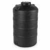 250 gallon plastic vertical water storage tank in black