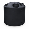 2700 gallon plastic vertical water storage tank in black