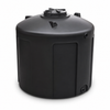 2800 gallon plastic vertical water storage tank in black