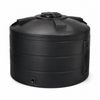3100 gallon plastic vertical water storage tank in black