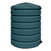 LOCKED - 420 Gallon Plastic Vertical Liquid Storage Tank in Dark Green