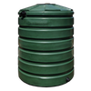 LOCKED - 420 Gallon Plastic Vertical Rainwater Harvesting Tank in Green