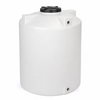 420 gallon plastic vertical water storage tank in dark brown