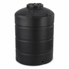 4500 gallon plastic vertical water storage tank in black