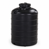 500 gallon plastic vertical rainwater harvesting tank in bla