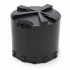 5000 gallon plastic vertical water storage tank in blac drawing true