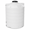 5000 gallon plastic vertical water storage tank in white