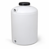 55 gallon plastic vertical water storage tank in green