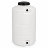 65 gallon plastic vertical liquid storage tank in white