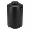 65 gallon plastic vertical water storage tank in black