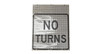 Cortina Cone Bar Signs - No Turns
