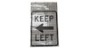 Cone Bar Signs - 18" x 24" Superbright - Keep Left w/ Left Arrow (White)