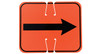 Cortina Arrow Reversible (black on orange) Single-Sided, Dual Mount