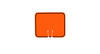 Cortina Border only (black on orange) Single-Sided
