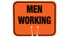 Cortina Men Working (black on orange) Single-Sided