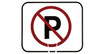 Cortina Cone Signs - No Parking Symbol