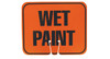 Cortina Wet Paint (black on orange) Single-Sided