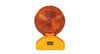 Cortina Solar Barricade Lamp, LED Amber Bi-Directional w/photocell, 2-Way (Flash/Off) Switch, Yellow