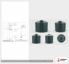 750 Gallon Plastic Water Storage Tank