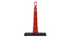 Cortina Guardian Rooftop Perimeter KIT- 50 Grip-N-Go Cones & 50 Bases with 2 Strands of Red/Yellow Pennants