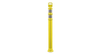 Cortina 45" EZ Grab Flared Yellow Post (2)4" HIP Collars w/10# Base