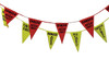 Cortina Pennant Flag Vinyl, 60 feet, Red & Yellow w/alternating legends: "Danger Keep Out" "Safety First"