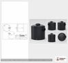 2500 Gallon Plastic Water Storage Tank - Black (95" x 91") #41524